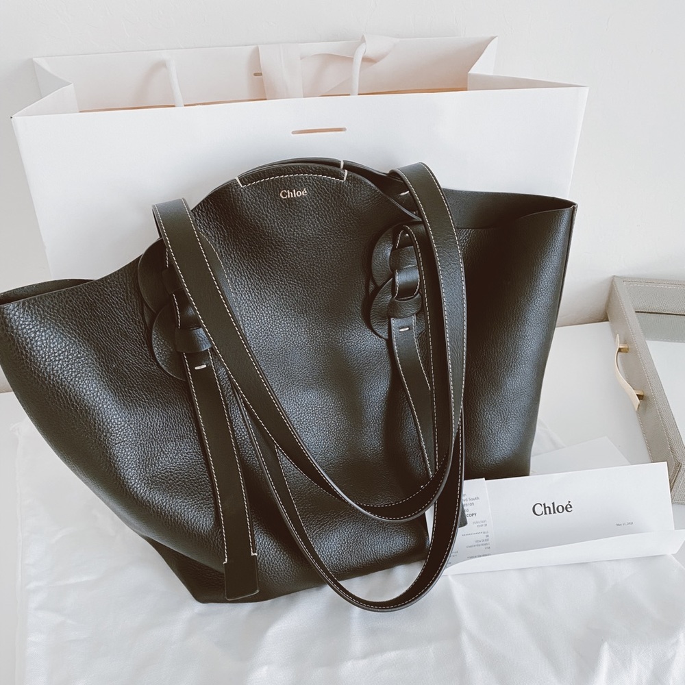 Chloe Medium Darryl Leather Tote